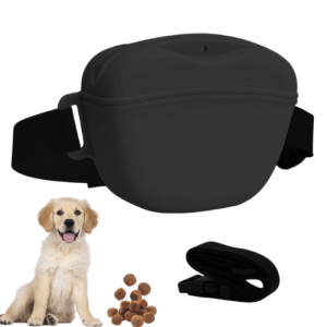 Non-Toxic Silicone Dog Treat Bag - Portable Training Pouch