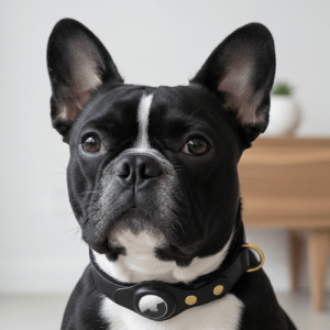 Leather Airtag Dog Collar with Secure Apple Airtag Holder Leather Airtag Dog Collar with Secure Apple Airtag Holder